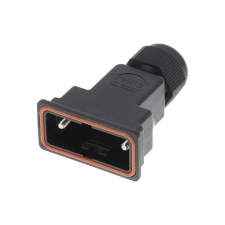 Molex Fct Plastic Backshell For D-Sub Connector, Black, Shell Size 1, Ip67 Waterproof 1727040105